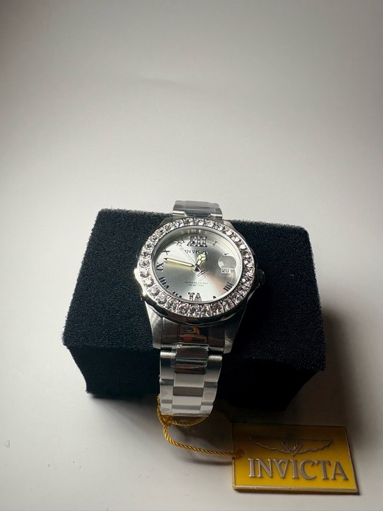 Invicta Women Silver Crystal-Accent Stainless Steel Bracelet Watch 38mm main image 14